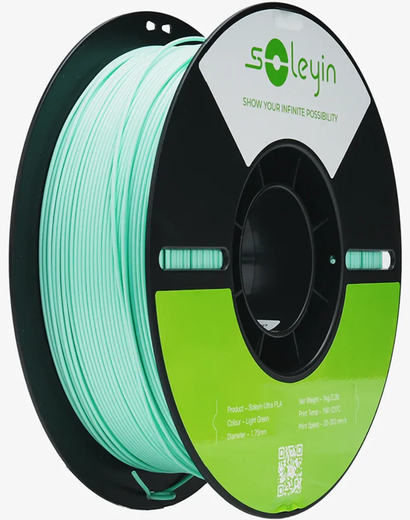Light Green Creality / Soleyin PLA filament spool