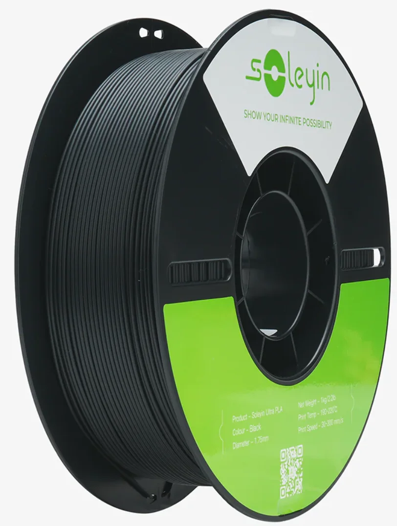 Matte Black Creality / Soleyin PLA filament spool