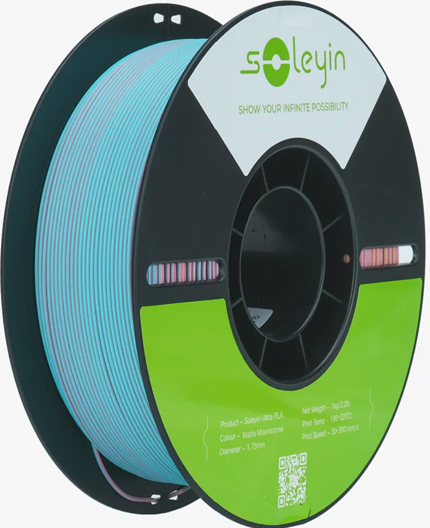 Matte Moonstone Creality / Soleyin PLA filament spool