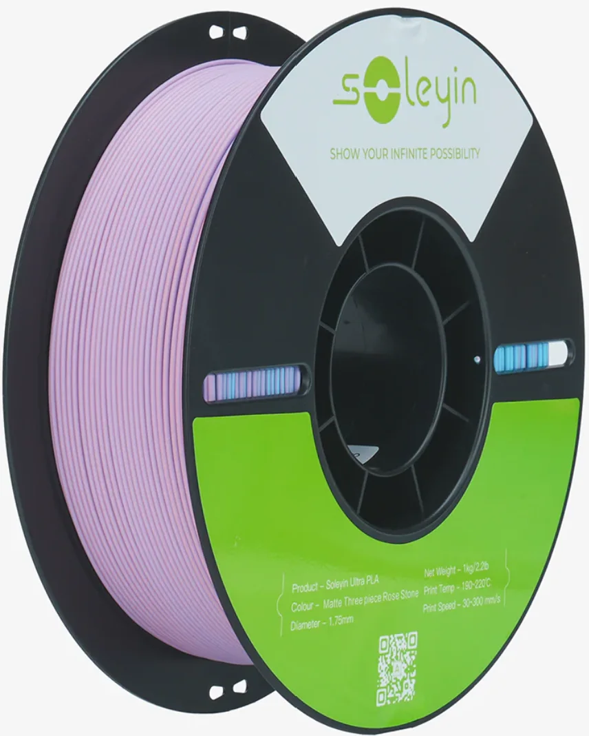 Matte Rose Stone Creality / Soleyin PLA filament spool