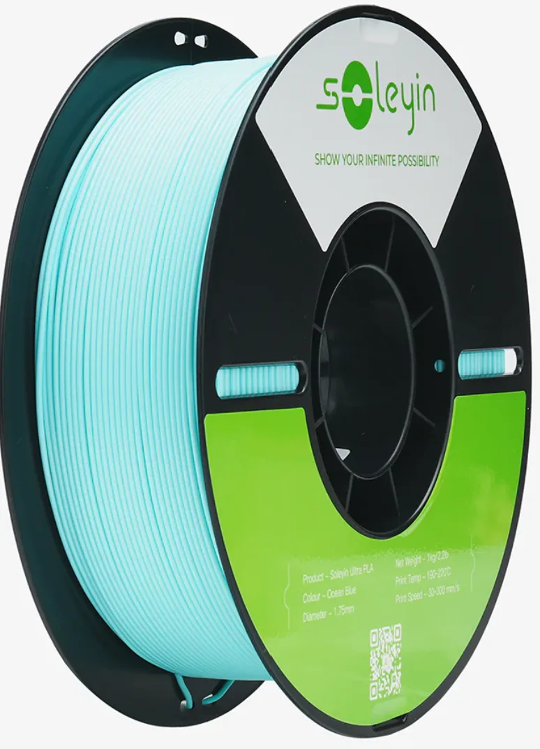 Ocean Blue Creality / Soleyin PLA filament spool