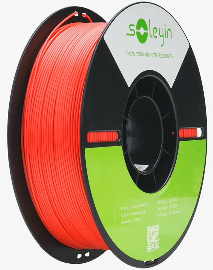 Strawberry Milk Creality / Soleyin PLA filament spool