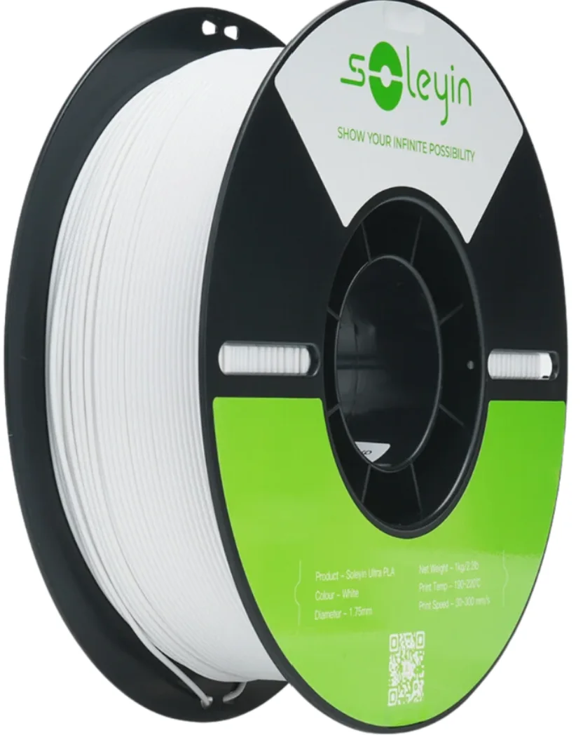 White Creality / Soleyin PLA filament spool
